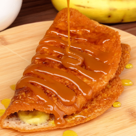 Casquinha de Queijo com Banana e Doce de Leite: sobremesa deliciosa, pronta em 5 minutos e com apenas 3 ingredientes!